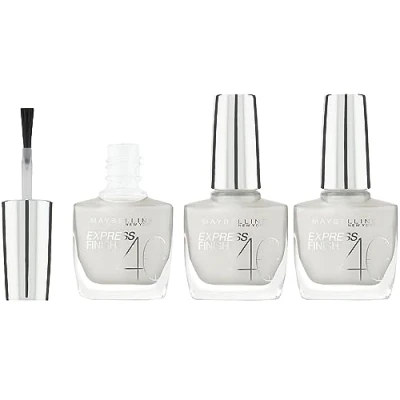 Abbildung von Maybelline Express Finish Nagellack No 15 Dream White Schnelltrocknend In 40 Sekunden, 3er Pack (3 x 10ml)