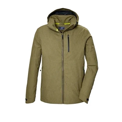 Abbildung von killtec Herren Funktionsjacke wasserdicht/Outdoorjacke mit abzippbarer Kapuze KOS 74 MN JCKT, grünes moos, L, 42869 000