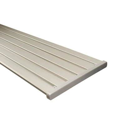 Abbildung von Gardinenschiene 5 und 6 läufig aus Aluminium in alu Silber, 180 cm