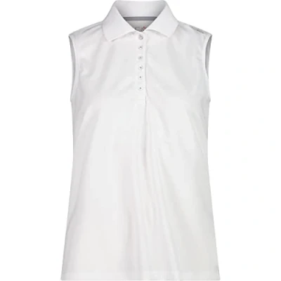Abbildung von CMP Ärmelloses Poloshirt für Damen, Weiß grau, D46
