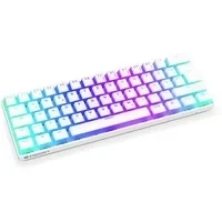 Abbildung von ENDORFY Thock Compact Wireless DE Kailh Box Red Onyx White Pudding, Mechanische Switches Red, weißes design, Keycaps aus PBT, Bluetooth und 2.4 GHz Wireless, Deutsches Layout QWERZ EY5D003