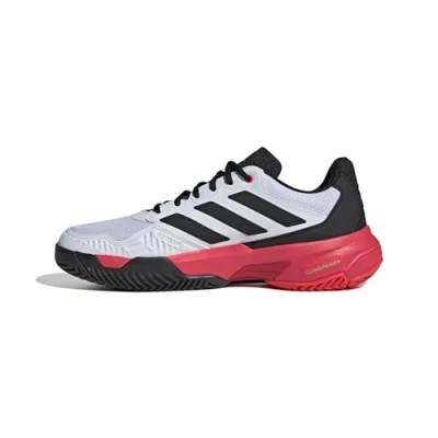 Abbildung von adidas Performance Courtjam Control 3 Multicourt Tennisschuh, Herren, Größe: 43 1/3, Footwear white/core black/lucid red Schuhe