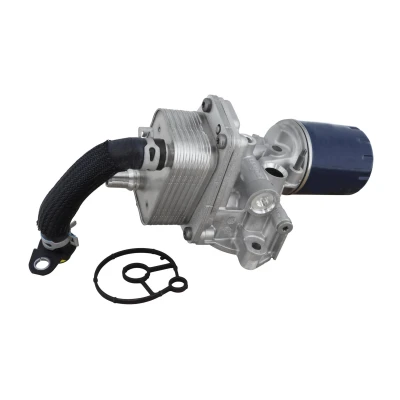 Abbildung von VEMO V22 60 0058 Ölkühler mit Ölfiltergehäuse, Halter, Ölfilter PEUGEOT: Boxer Kastenwagen, Pritsche/Fahrgestell, Bus