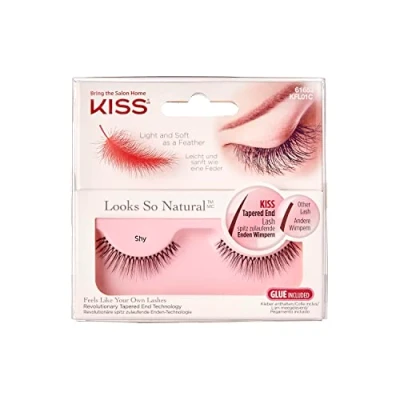 Abbildung von KISS Look So Natural Collection, 1 Paar künstliche Wimpern, Shy, enthält Wimpernkleber