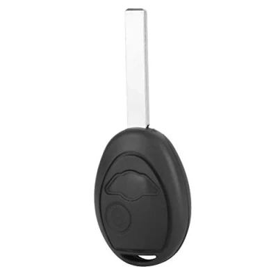 Abbildung von Autoschlüssel Shell, 2 Tasten Smart Schlüsseletui Schwarz Auto Remote Key Fob Case Cover Shell