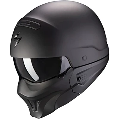 Abbildung von Scorpion Motorradhelm EXO Combat EVO Matt Black, Schwarz, XS, 85 100 10 02