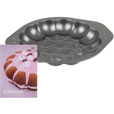 Abbildung von CHG Backform &quot;WOLKENSONNE &quot;EasyOven&quot;&quot;, (Set, 2 St.), inkl. Rezeptheft, Made in Germany