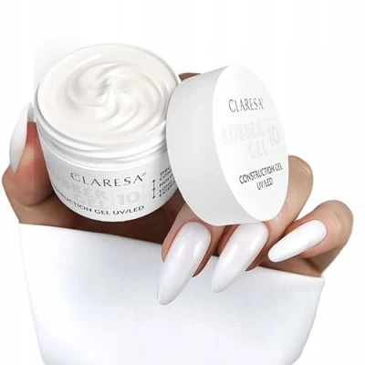 Abbildung von Claresa Rubber Gel Konstruktionsgel UV / LED 10 Milchig Weiß 12g