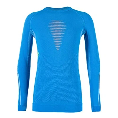 Abbildung von UYN VISYON JUNIOR LANGÄRMLIGES UNTERHEMD, blau (Cyan Blue/Orange Shiny/Lime), 6/7