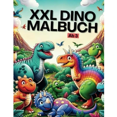 Abbildung von XXL Dino Malbuch ab 3: Kreatives Malen, Feinmotorik und Konzentration spielerisch fördern