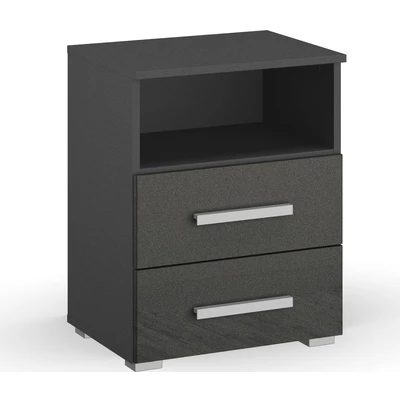Abbildung von rauch Nachtkommode &quot;Koluna&quot;, mit Hochglanzfront, 2 Schubkästen, inkl. 3er Set Filzboxen