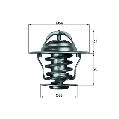Abbildung von MAHLE ORIGINAL TX 11 87D Kühlwasserthermostat 87 54 mit Dichtung OPEL: Astra G Caravan, CC, F CC