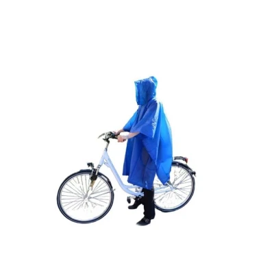 Abbildung von Gravidus Regenponcho 2x Regencape Regenschutz Fahrrad blau unisex