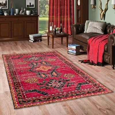 Abbildung von Orientteppich Designer Teppich Vintage Zoe Orient Bordüre, Pergamon, Rechteckig, Höhe: 6 mm