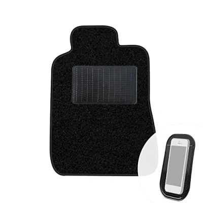 Abbildung von moto MOLTICO Fahrer Fußmatte Auto Velours Fahrerseite Autoteppiche Schwarz Fahrermatte 1 teilig passend für Mercedes Benz C Klasse W202 1993 2000