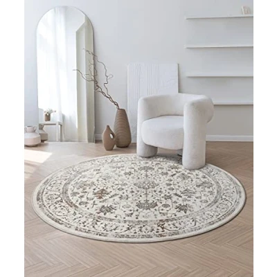 Abbildung von the carpet Teppich &quot;Creation&quot;, rund, moderner Wohnzimmer elegant glänzender Flor
