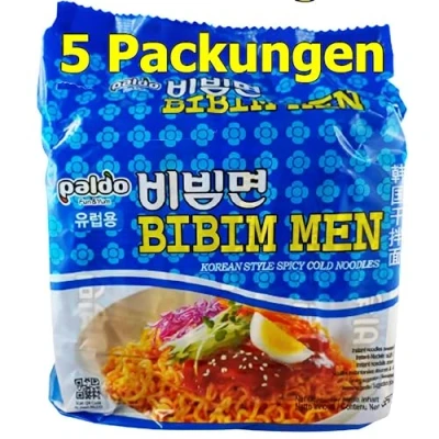 Abbildung von Paldo Bibim Men Instant Nudeln süß &amp; scharf 5er Pack (5 x 130g)