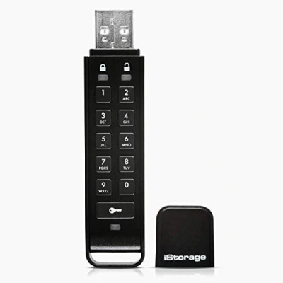 Abbildung von iStorage datAshur Personal2 32 GB Sicheres Flash Laufwerk Passwortgeschützt Tragbar Hardware Verschlüsselung nach Militärstandard