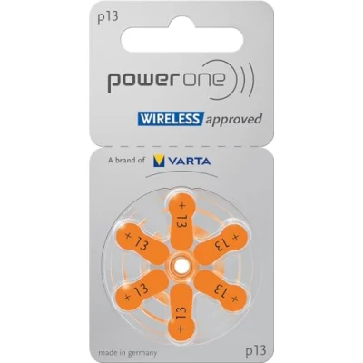 Abbildung von Powerone Hörgerätebatterien Typ 10 13 312 675 (60x orange)