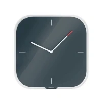Abbildung von Leitz Wanduhr mit Glasoberfläche, Samtgrau, Cosy Serie, 90170089, 32 x 5 cm