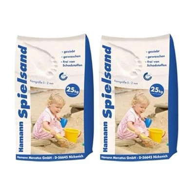 Abbildung von Hamann Spielsand Classic 50 kg Sack Qualitäts Quarzsand gesiebt frei von Schadstoffen gewaschen