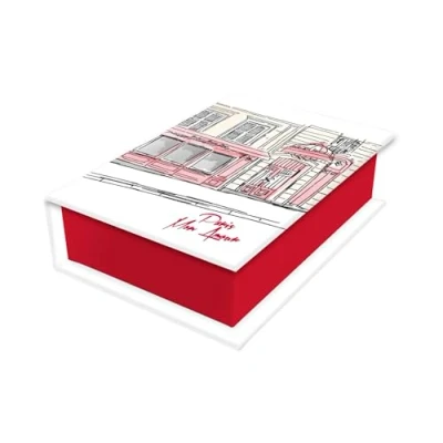 Abbildung von Clairefontaine 812447C Kleine rechteckige Schachteln Moulin Rouge, 9,5x6,5x3 cm, Motv sortiert, 1 Stück