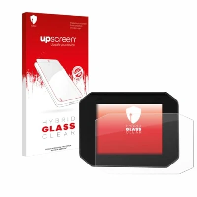 Abbildung von upscreen Schutzglas für Moto Guzzi Stelvio 2024 Schutzfolie, Glas Folie [Klar, 9H Panzerschutz, Anti Fingerprint]
