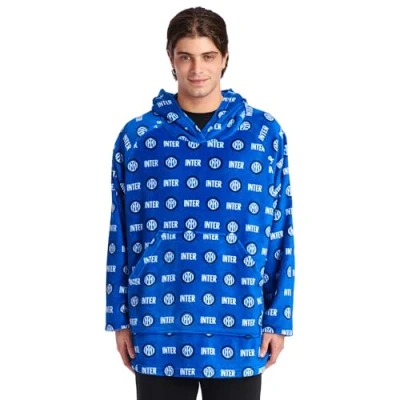 Abbildung von Inter Unisex Oversized Hoodie Kapuzenpullover, Schwarzblau, XS
