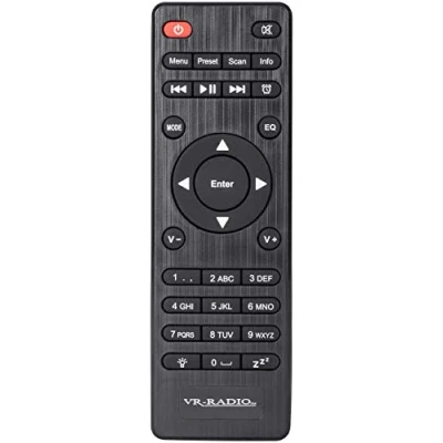 Abbildung von VR Radio Zubehör zu Fernbedienung: Ersatz Fernbedienung für WLAN HiFi Tuner IRS 710.HiFi &amp; 711.HiFi (Internetradio DAB, Internetradio iPhone Ladestation)