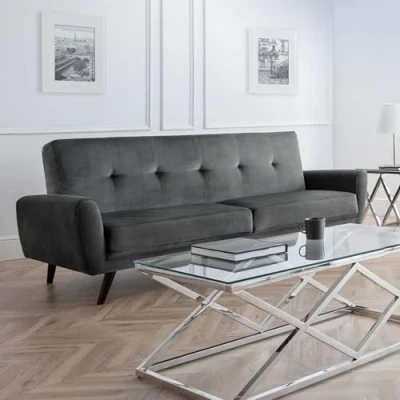 Abbildung von Julian Bowen Monza Sofa, Dreisitzer, dunkelgrau
