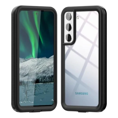 Abbildung von MP+für Samsung S22 Hülle ，IP68 wasserdichtes Gehäuse，Ganzkörperdichtung, staubdicht und stoßfest, zum Schwimmen, Unterwasser Handyhülle mit Eingebautem Displayschutz