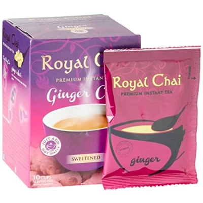 Abbildung von Royal Chai Premium loesliches Tee Pulver Ingwer Geschmack (gezuckert) 220g
