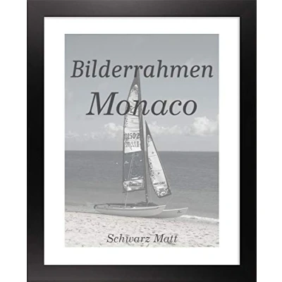 Abbildung von Homedeco 24 Fotorahmen Monaco 24x34 cm Bilderrahmen Schwarz Matt Posterrahmen