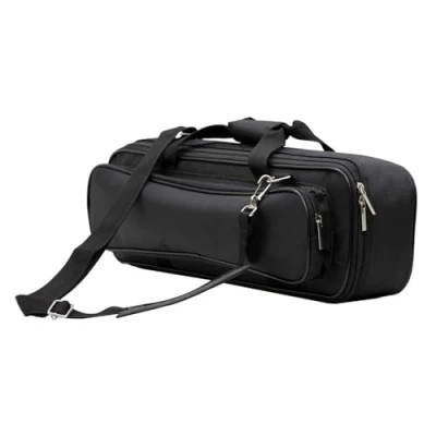 Abbildung von Tragbare und vielseitige Flöten Tasche mit 16 oder 17 Löchern, Handtasche, Tragetasche, Schultertasche, für einfachen Transport Ihres Instruments