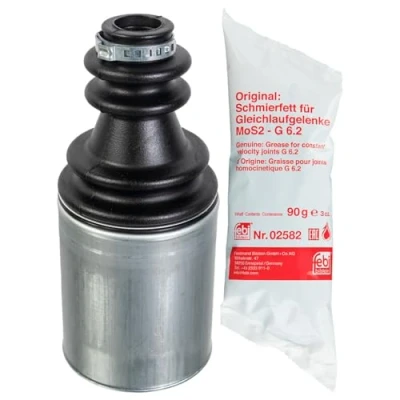 Abbildung von FEBI BILSTEIN 180731 Achsmanschette getriebeseitig, Vorderachse rechts thermoplastische Polyester Elastomere RENAULT: MASTER 2 Kasten, Bus