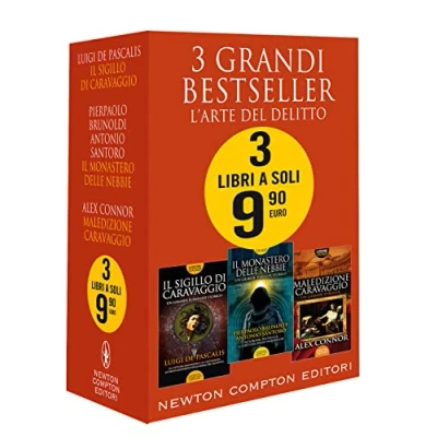 Abbildung von 3 grandi bestseller. L&#039;arte del delitto: Il sigillo di Caravaggio monastero delle nebbie Maledizione