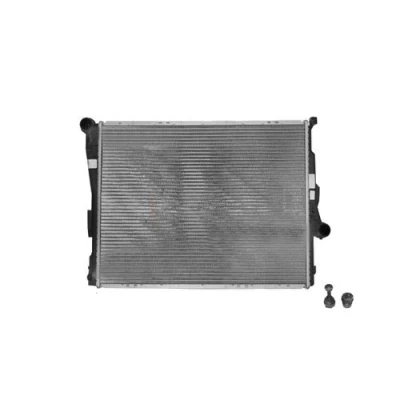 Abbildung von VAN WEZEL *** IR PLUS 06002278 Kühler, Motorkühlung Aluminium 580 445 24 mit Dichtungen ohne Sensor, Verschlussstopfen Kühlrippen gelötet