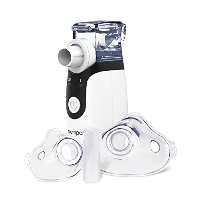 Abbildung von PEMPA Tragbarer Inhaliergerät für Erwachsene und Kinder zur Behandlung von Atemwegserkrankungen Erkältungen Asthma Leise Inhalator Vernebler