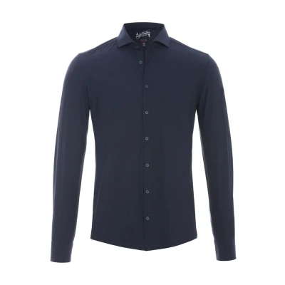Abbildung von PURE Slim Fit Hemd Langarm Haifischkragen Functional Stretch nachtblau Gr. 41