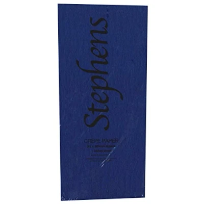 Abbildung von Stephens 3 x 500 mm Krepppapier, Dunkelblau