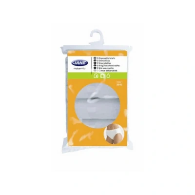 Abbildung von Jané Schwangerschaftsslip, Größe 38 40, Einweg, 5er Pack, geeignet für nach der Geburt, hypoallergen, Krankenhausaufenthalt, Layette