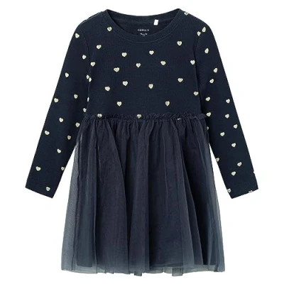 Abbildung von NAME IT Mädchen Nmfnadja Ls Dress Noos, Blau, 110