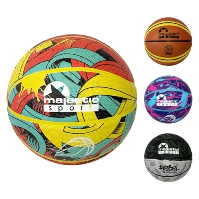 Abbildung von Majestic Sport Basketbälle für Kinder, Jugendliche and Erwachsen größe 5, Basketball Outdoor Indoor, Arrow