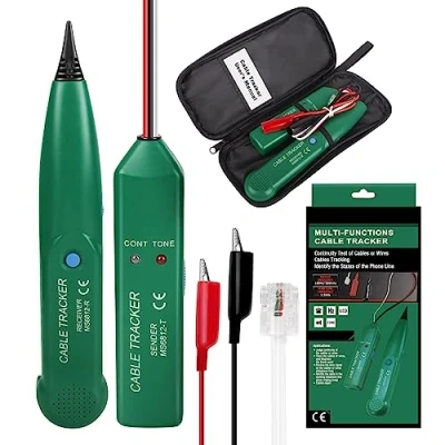 Abbildung von Cable Tracker, CJBIN Kabelbruch Suchgerät Mähroboter Multifunctional Checker Wire für Netzwerk Wartung Collation, Telefonleitungstest, Kontinuitätsprüfung LAN Netzwerkkabel Tester