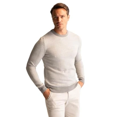 Abbildung von Defacto Strickpullover, Herren, Größe: Medium, Grey
