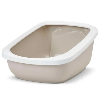 Abbildung von PETGARD Katzentoilette Katzenklo mit Rand ASEO JUMBO weiss beige, beige