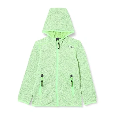 Abbildung von CMP Kinder Knit Tech Jacke mit fester Kapuze, Fluo Titan Apfel, 176