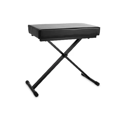 Abbildung von Gewa 900533 Keyboardbank (3 fach höhenverstellbar, Polsterung 7 cm, Höhe 55 68 cm) schwarz