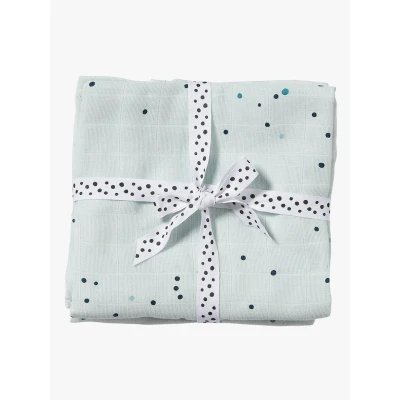 Abbildung von Done By Deer Musselindecke Dreamy Dots 2er Pack, Blue