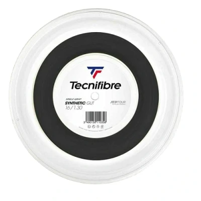 Abbildung von Tecnifibre Unisex Erwachsene Rolle 200M Synthetic GUT 1.30 Tennissaiten, Schwartz, 1.30mm